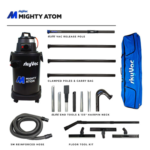 skyVac™ Mighty Atom Professional Bundle Gutter Cleaning