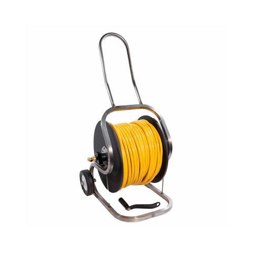 Pure Freedom Professional Wheeled Hose Reels - Stainless Steel Hose Reels