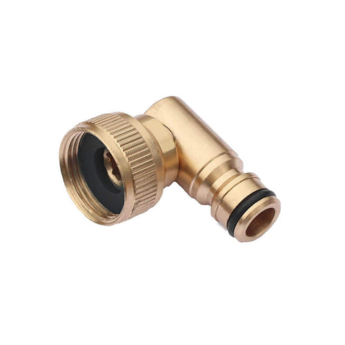 Brass 90° Hozelock Male to 3/4" Threaded Swivel Connector Hose Accessories