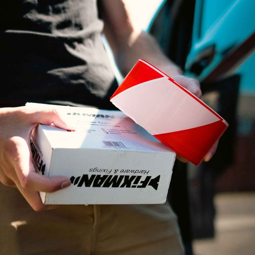 Zebra Safety Barrier Tape Hazard Signs