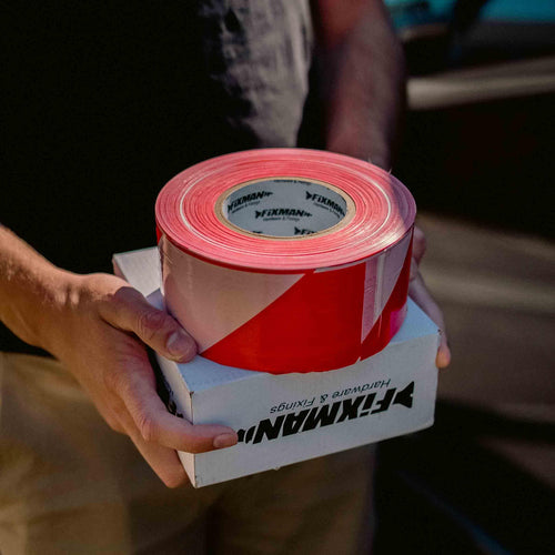 Zebra Safety Barrier Tape Hazard Signs