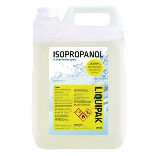 Liquipak Isopropyl / Isopropanol Alcohol 99.8% 5 Litre
