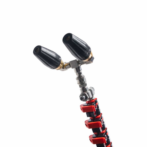 Roof Cleaning Attachment with Twin Turbo Jet Nozzles