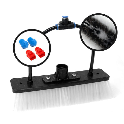 FaceLift® Phantom DuPont Dual Trim Brush - 11" Brush Heads with Horse Hair / Euro Screw Thread