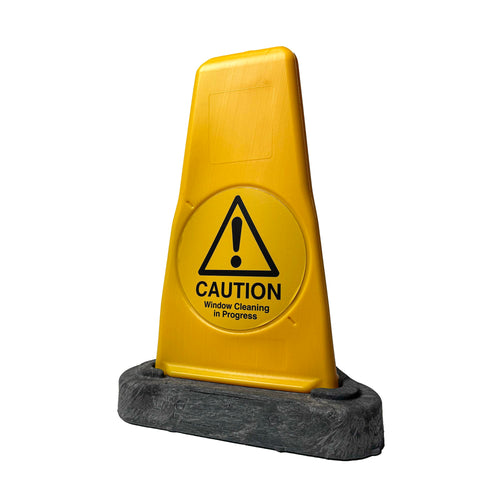 Window Cleaning Safety Hazard Cone Hazard Signs Window Cleaning in Progress