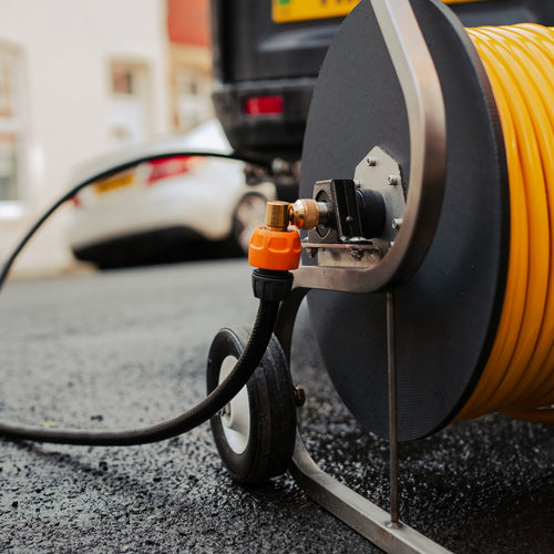 Pure Freedom Professional Wheeled Hose Reels - Stainless Steel Hose Reels