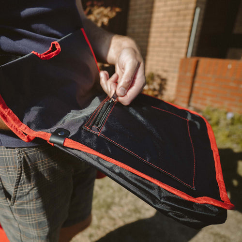 Cleaning Tool Belt with 4 Pockets and 3 Elastic Slots, Nylon Mesh