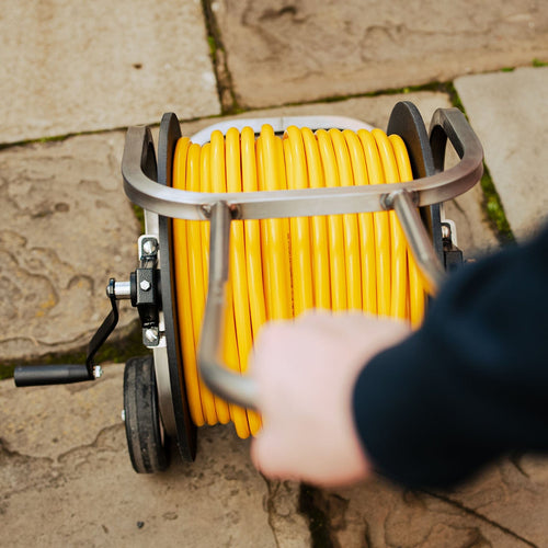 Pure Freedom Professional Wheeled Hose Reels - Stainless Steel Hose Reels