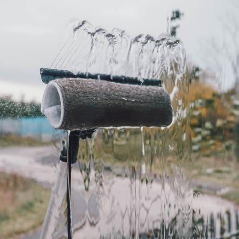 Walnut Wool Dual Action Rinser Extension Pole Kit Scrubbing Pads