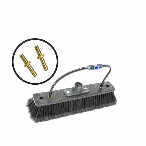 FAB Brush - Flocked and Black - 12''/30cm Brush Heads Euro Screw Thread