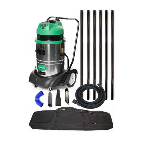 GutterSucker™ Pro System Gutter Cleaning 6 Pole - 30ft